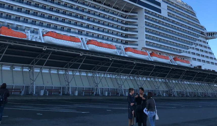 Первый заход лайнера MSC Meraviglia в порт Санкт-Петербурга