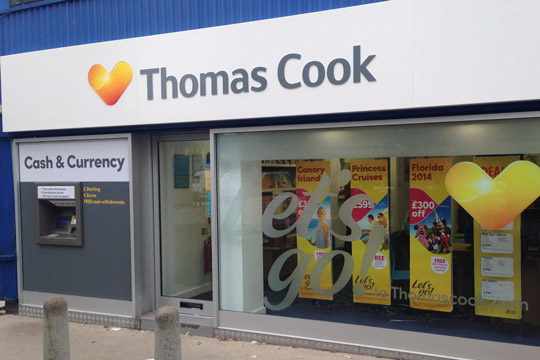 Thomas Cook закроет десятки турагентств в Великобритании