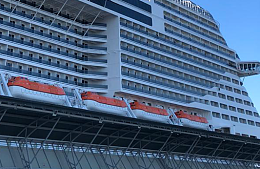 Первый заход лайнера MSC Meraviglia в порт Санкт-Петербурга