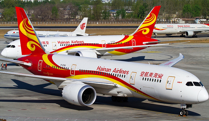 Hainan Airlines повезет туристов из Москвы на Хайнань